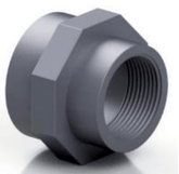 PVC - U Reducing Socket - BSP Threaded | High - Quality Pipe Fitting - H2O Warehouse